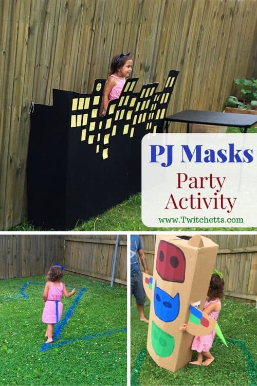 The perfect activity for your PJ Masks Birthday Party! Let your kids fly like Owlette, be strong like Gekko, and super fast like Catboy!