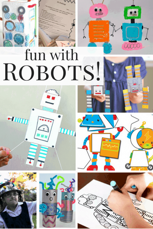 There is so many ways to have fun with robots! Robot crafts, activities, printables, and more!