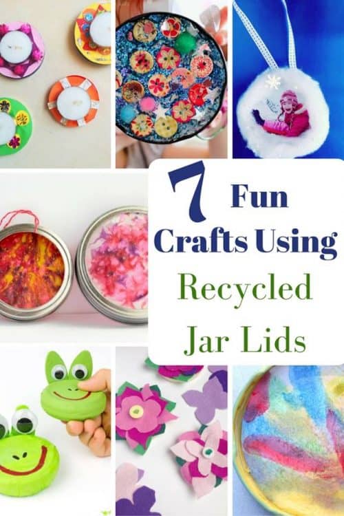 Save those Jar lids and create fun crafts and activities.