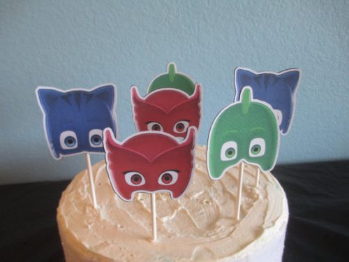 PJ Masks cupcake toppers on Etsy!