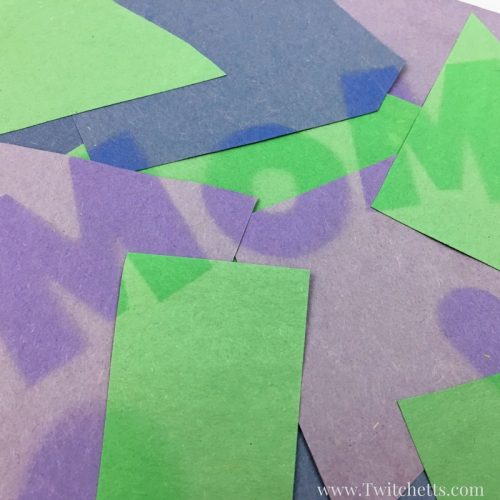 Create unique mother's day cards with sun faded art. These construction paper crafts are faded in the sun to reveal a fun message for mom.