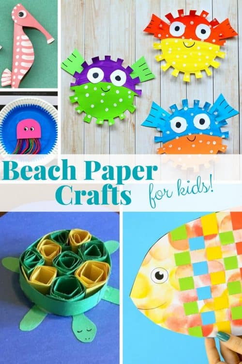 There is something about beach paper crafts that screams summer. From fish paper crafts, under the sea paper plate crafts, to turtle crafts and other ocean animal crafts. We hope you get some fun beach craft inspiration!