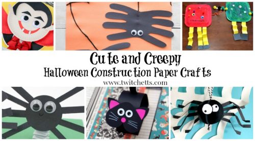 little halloween construction paper monsters