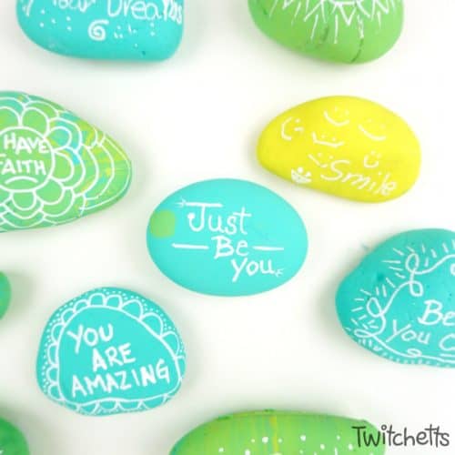 Make kindness rocks with your kids using this quick base coating technique. These colorful stones are perfect for lots of rock painting ideas for kids!