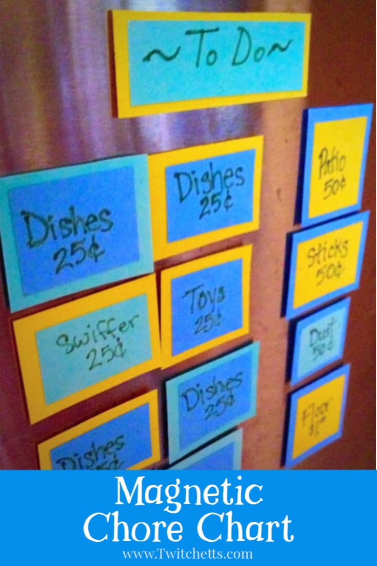 Simple chore chart for a 6 year old to help learn responsibility. #twitchetts