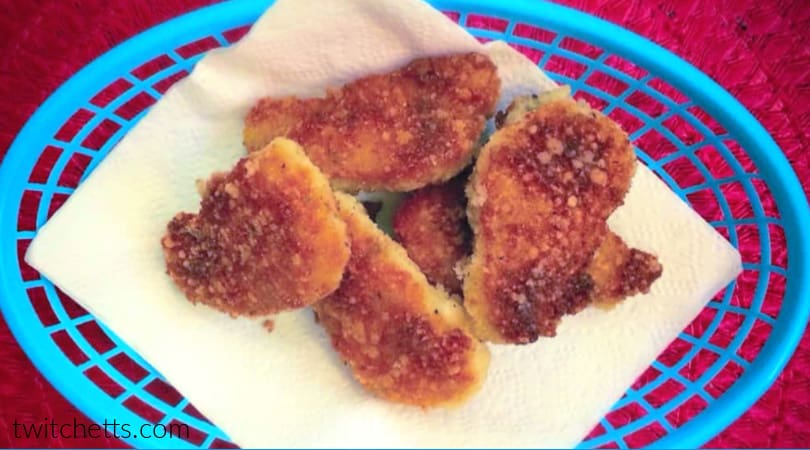 Easy panko fish nuggets for a kid approved 30 minute dinner idea.