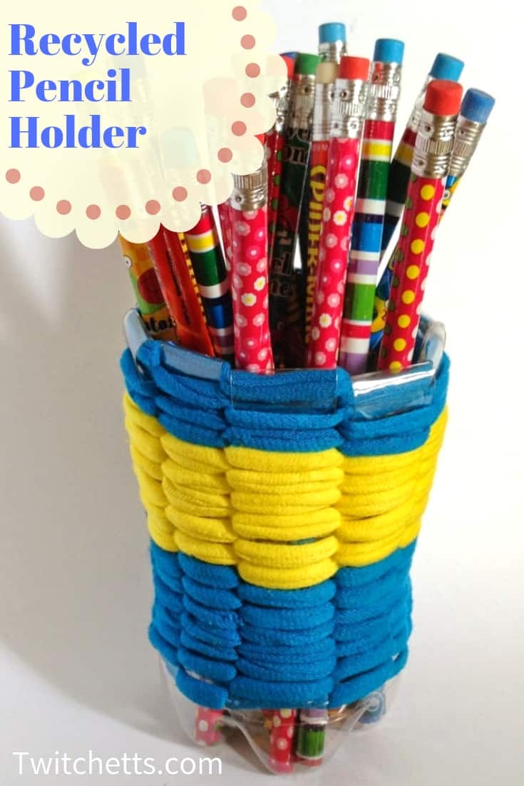 How to make a DIY pencil holder from plastic bottles Twitchetts