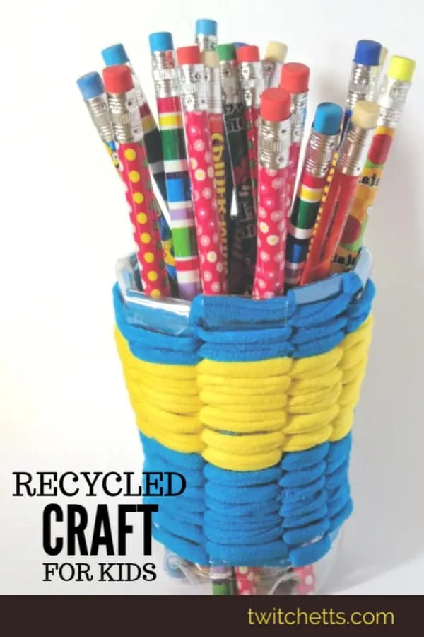 Recycled Plastic Bottle Craft Weaving for Kids