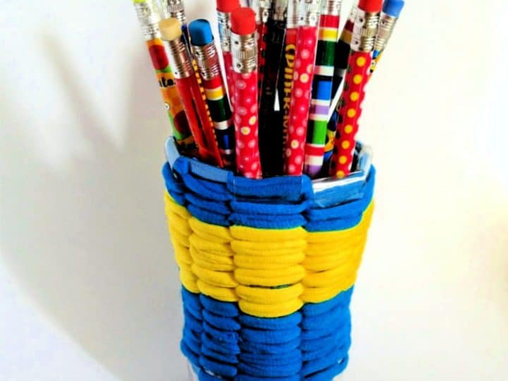 Making a Cartridge (pencil holder) with Recyclable Material.