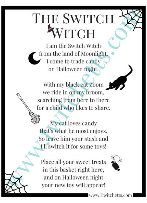 Prepping for the Switch Witch - A New Halloween Tradition - Twitchetts
