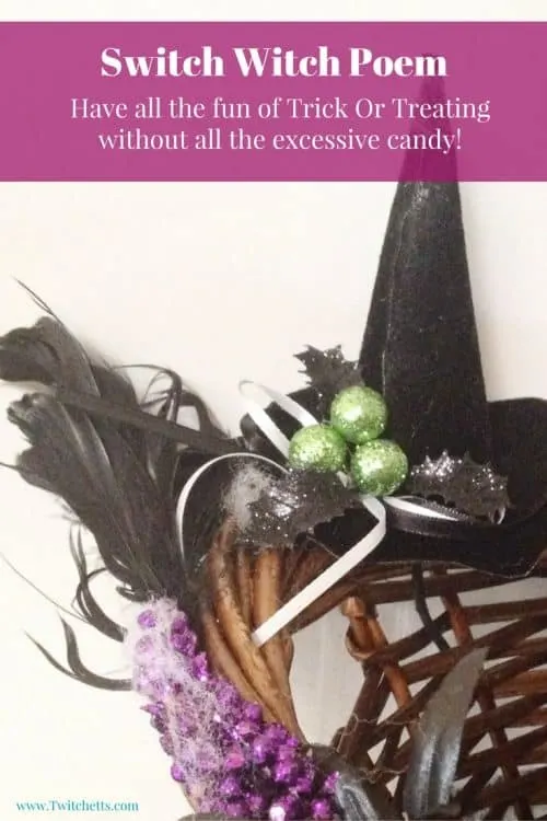 Switch Witch Poem. A fun Halloween tradition to help with the giant piles of candy from Trick Or Treating