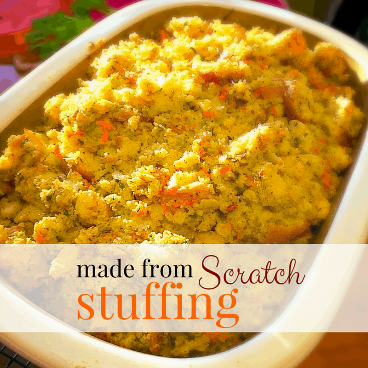 If you are looking for the best homemade Thanksgiving stuffing this is it! Made with cornbread and fresh veggies it is worth every minute!