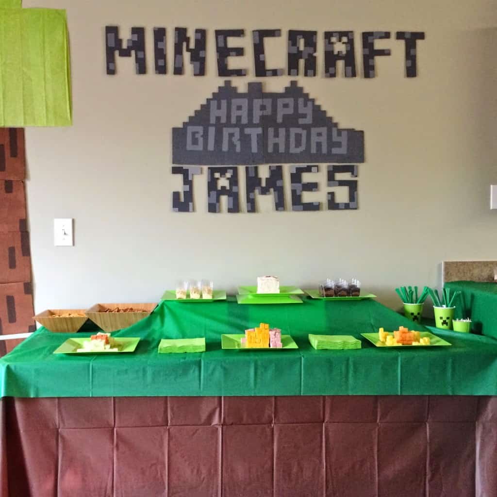 This Minecraft party was epic. The best birthday party my boy has had. With fun food, decorations, and an amazing activity it'll be hard to beat next year!