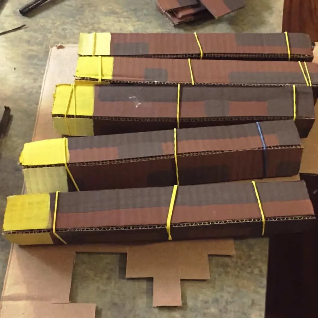 How to make DIY Minecraft Swords from cardboard - Twitchetts