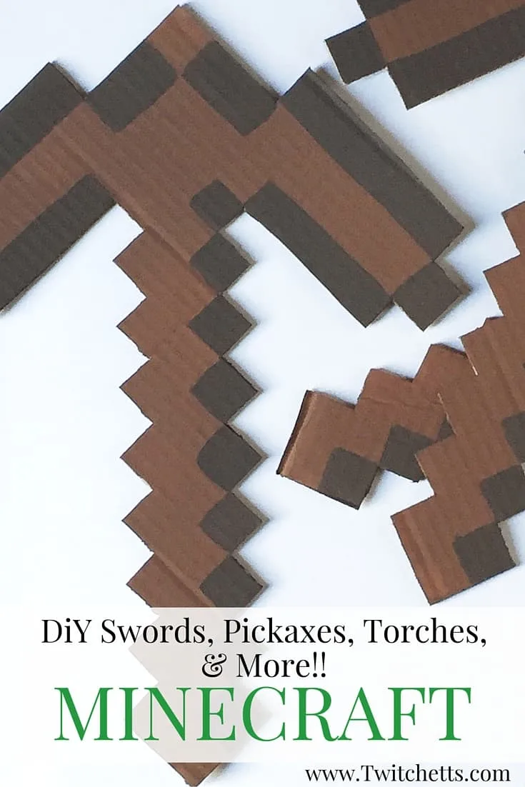 Minecraft Sword and Pickaxe Craft Project