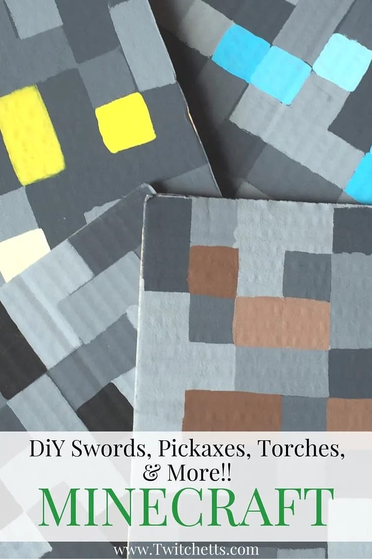 Minecraft Sword and Pickaxe Craft Project