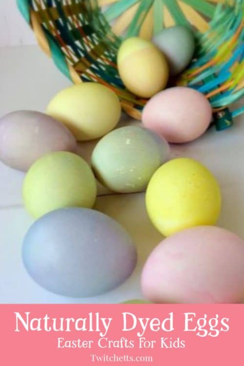 Naturally dyed Easter eggs.  Easter egg decorating with natural dyes. Quick tips that make natural dyes for eggs as easy as the egg dye kits from the store! #twitchetts