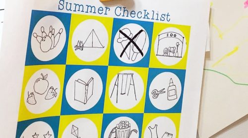 Summer Checklist. A free printable to create a summer bucket list full of great memories!