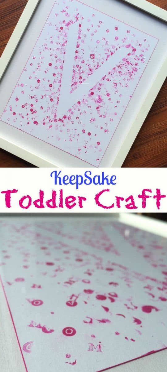 Keepsake Toddler Craft ~ Simple Crafts for Kids and Toddlers