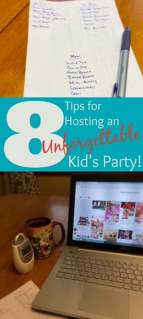 8 Tips for planning an unforgettable kids party