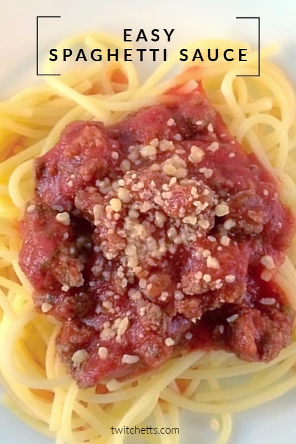 Easy spaghetti sauce recipe