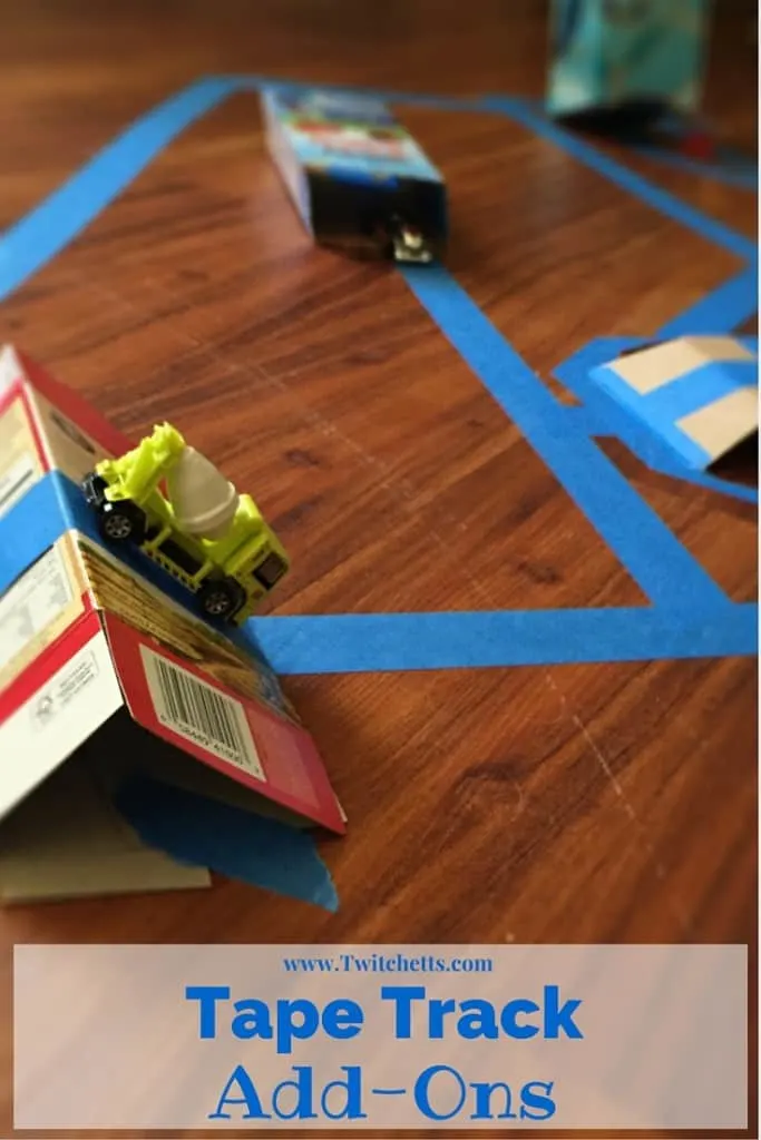 Make your Tape Track epic with these fun and easy recyclable track Add-Ons. Give those toy cars someplace new to play!