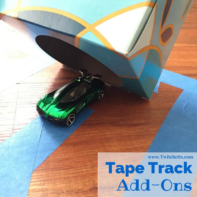 Make your Tape Track epic with these fun and easy recyclable track Add-Ons. Give those toy cars someplace new to play!