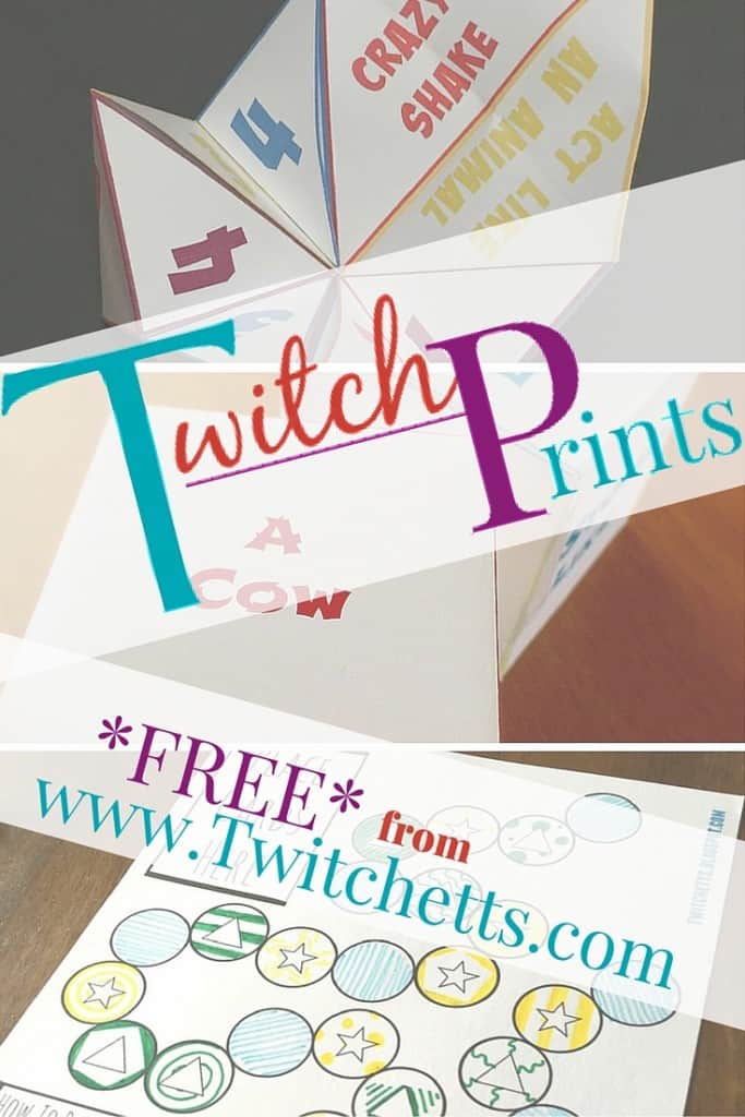 We have added all of our fun Free Printables to one spot. This will give our Subscribers easy access to all of our Twitch-Prints.