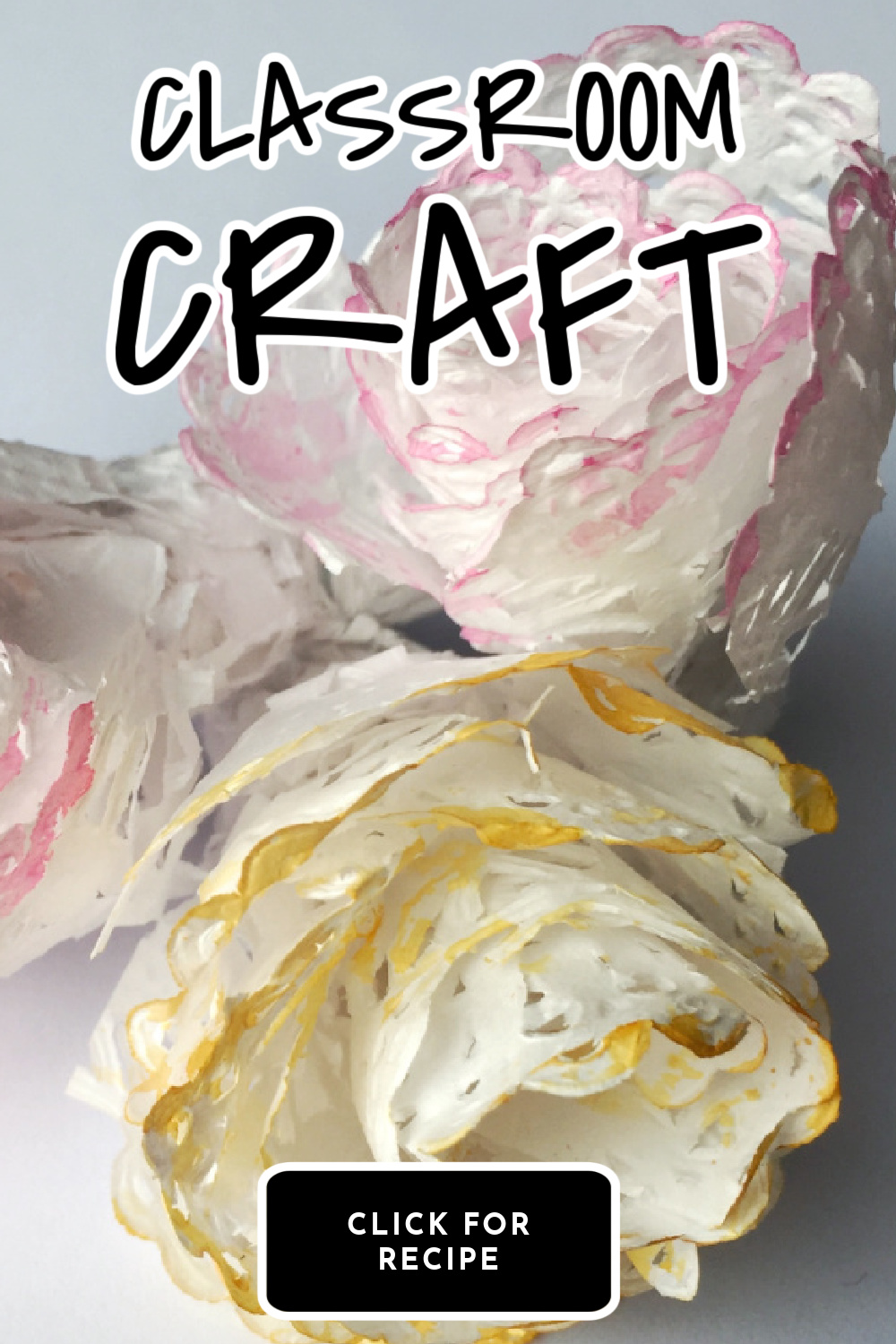 How to make paper doily flowers an easy rose craft Twitchetts