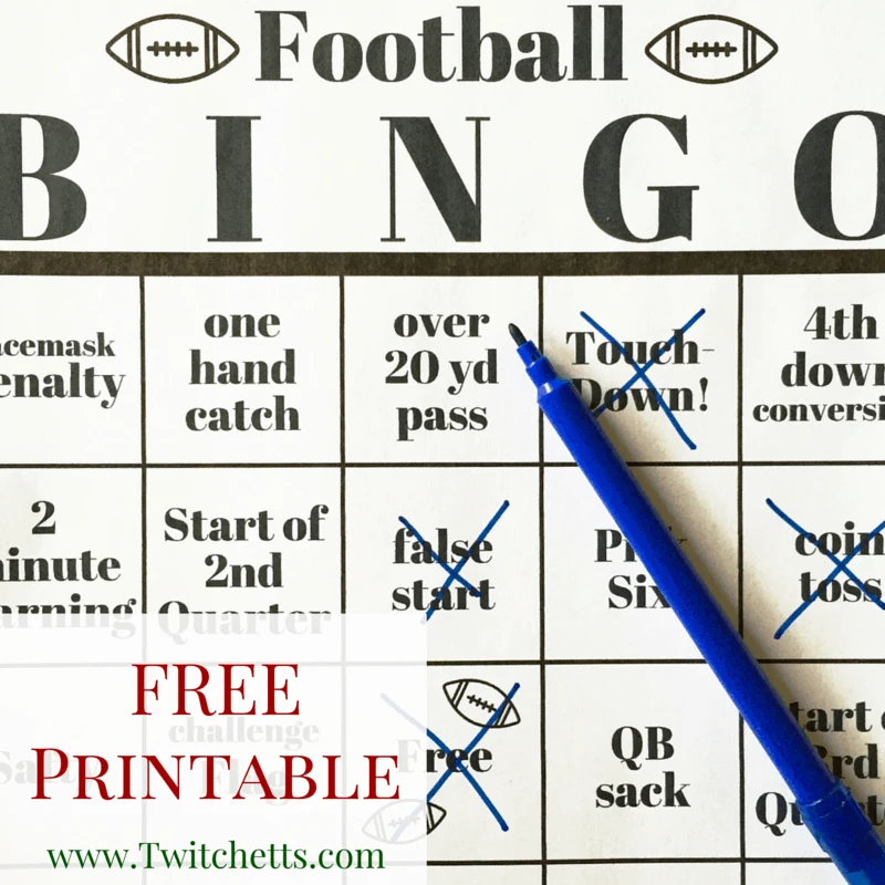 Football Bingo is the perfect kids activity for the big game. This FREE Printable pack comes with 10 different game boards!