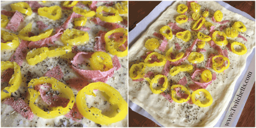 This homemade banana pepper pizza is a quick and easy dinner. This spicy pizza is a fun variation of a traditional white pizza!