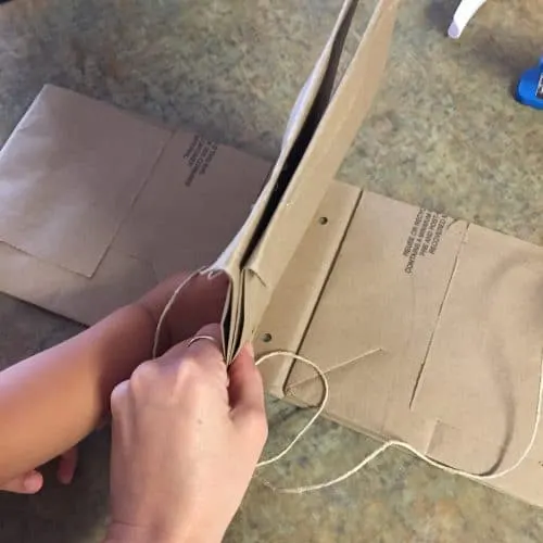 How to make a book cover from a paper grocery Sack. — Ross