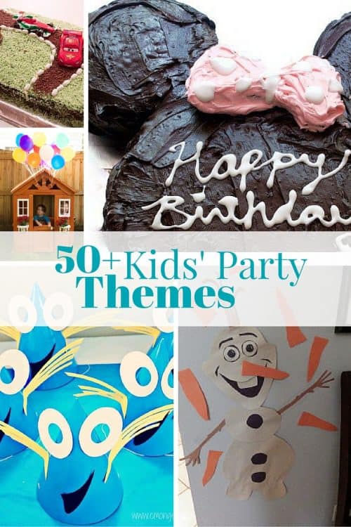 Party Theme Roundup-Get inspiration for your next kids party. Party ideas for all ages of kids. Boys party and girls party.