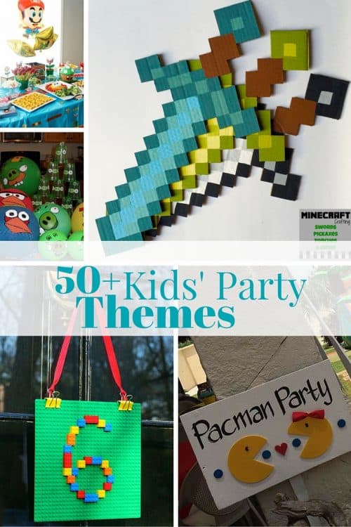 Party Theme Roundup-Get inspiration for your next kids party. Party ideas for all ages of kids. Boys party and girls party.