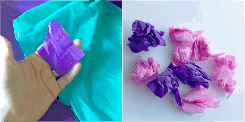 Use up some left over tissue paper to create this easy kids craft. Help your little one increase their pinching skills and focus on fine motor while making these beautiful butterflies. 