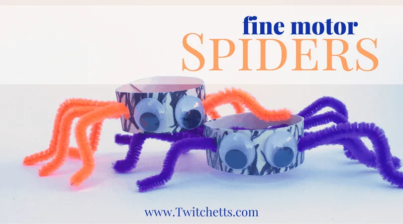 This Fine Motor Spider Craft is a great way to have some fun while developing your little ones fine motor skills.