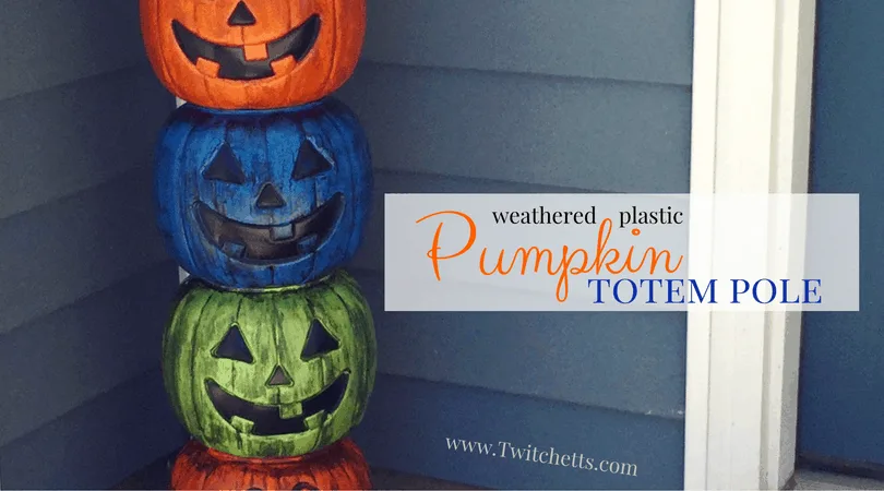 How to make a fun pumpkin totem pole perfect for Halloween - Twitchetts