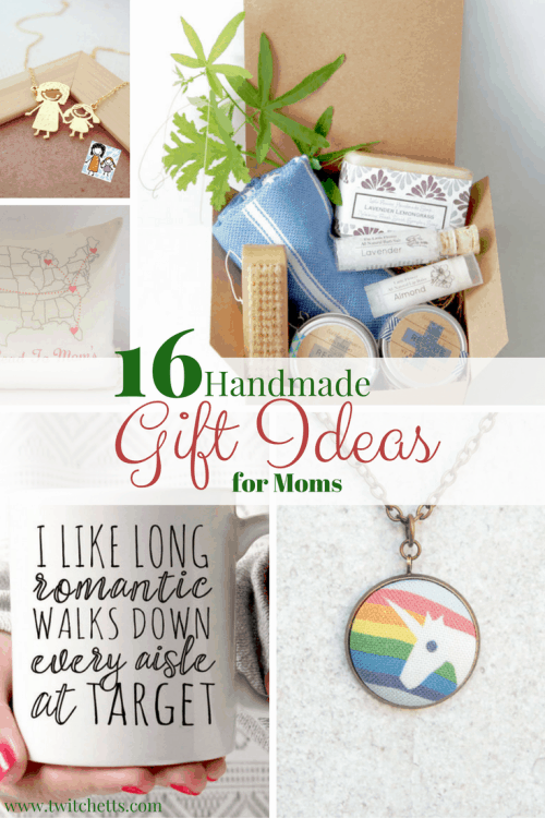 Handmade Gift Ideas for Moms-A gift guide of unique women's gifts ideas from Etsy shops. Perfect gifts for Christmas, Hanukkah, Mother's Day and any other gift giving celebration. 