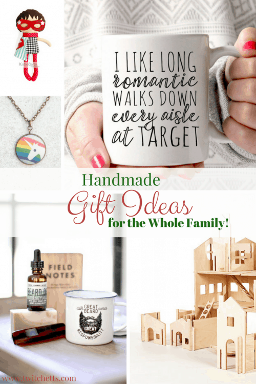 Handmade Gift for the Whole Family-A collection of gift guides of unique gift ideas from Etsy shops. Perfect gifts for Christmas, Stockings, Easter Baskets, Teacher Appreciation, Mother's Day, Father's Day, baby shower gift. Gift ideas for boys and girls. moms and dads!