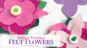 Save a few jar lids to make these super cute button practice felt flowers! Fine Motor, Hand eye coordination, and a good skill to master for any kid.
