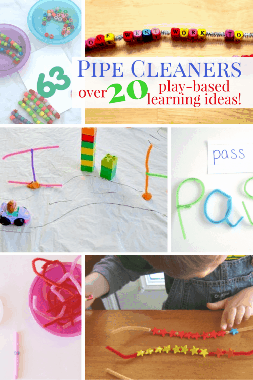Learn through play with these fun Pipe Cleaner Crafts and Activities! From fine motor skills to letters and numbers you are sure to find something fun to do with your kids!