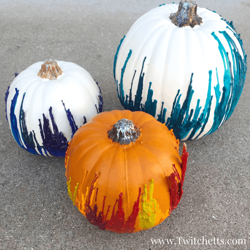 How to make melted crayon pumpkins with a fun twist! - Twitchetts