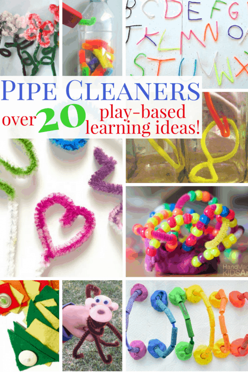 Learn through play with these fun Pipe Cleaner Crafts and Activities! From fine motor skills to letters and numbers you are sure to find something fun to do with your kids!