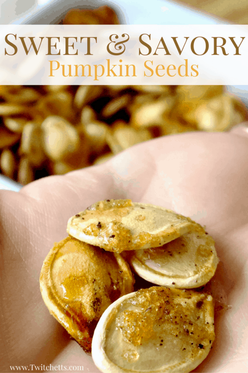 Sweet and Savory Pumpkin Seeds will become a staple of your holiday season. 
