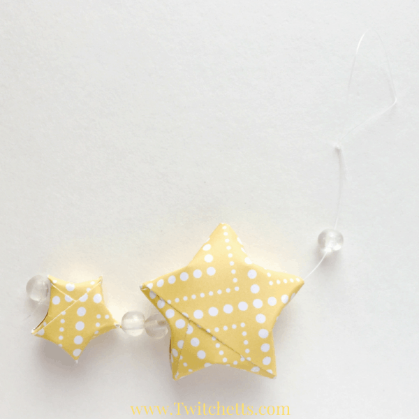 DiY Paper Star Ornaments - Twitchetts