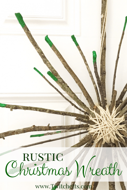 Rustic Christmas Decor is so much fun to create! Bring the natural look inside while decorating for Christmas with this beautiful Rustic Christmas Wreath! 