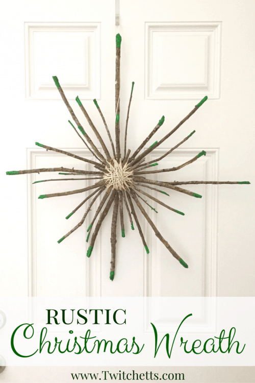 Rustic Christmas Decor is so much fun to create! Bring the natural look inside while decorating for Christmas with this beautiful Rustic Christmas Wreath!