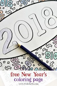 New Year&#039;s Eve with Kids - A Coloring Page and Activity Ideas - Twitchetts