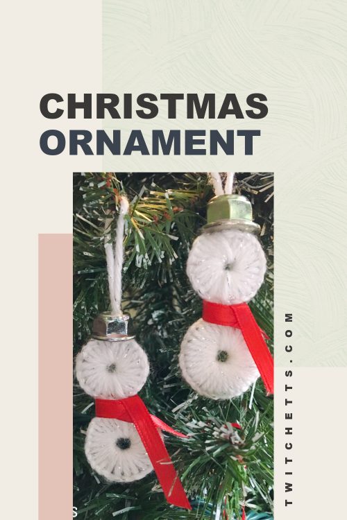 Snowman Ornaments - Text Reads: "Christmas Ornaments"