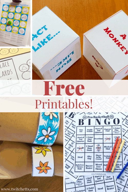 Free printables. An ever growing list of free printables for kids and free printables for the home. From activity dice to meal planners. Great preschool printables.